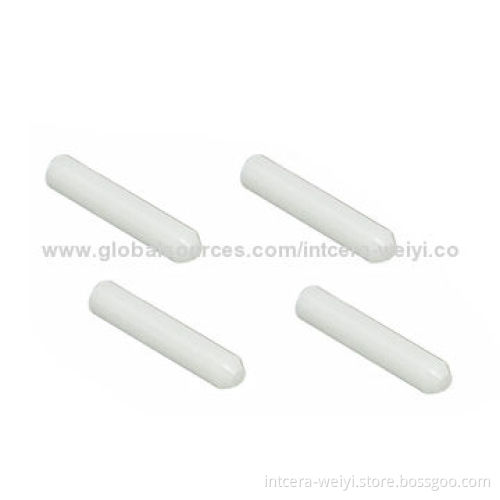 Zirconia Ceramic Ferrules with Flange, High-precision for Concentricity, ID and OD